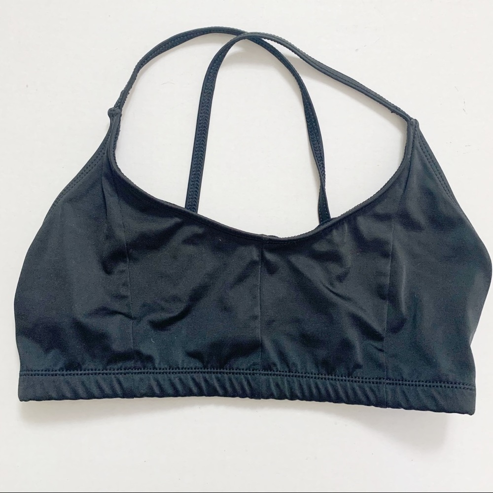 🎁 5/$25 Dance France black sport bra top Medium